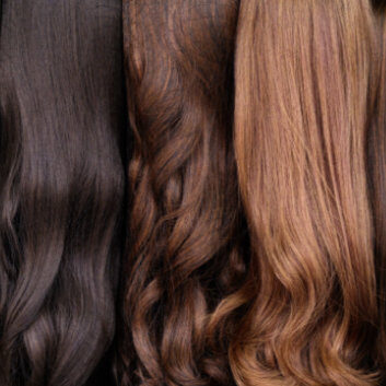 Selection of different colour wigs